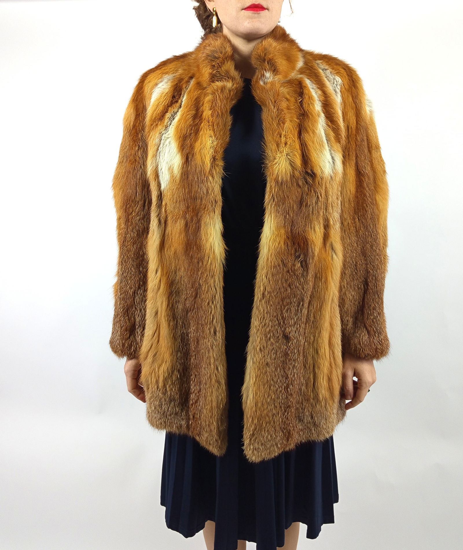 RED FOX FUR JACKET EU: L ; US: 16 - 3