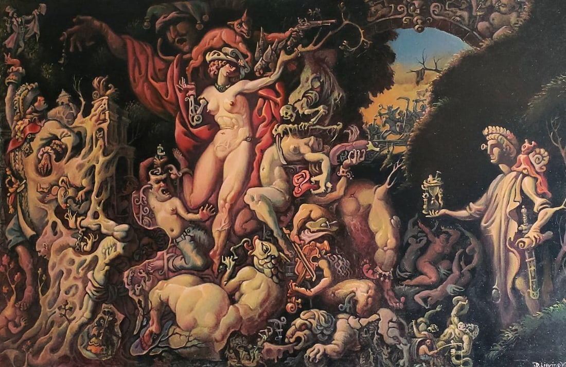 Oil painting Rebirth from Chaos Daniil Litvinov (1 of 12)