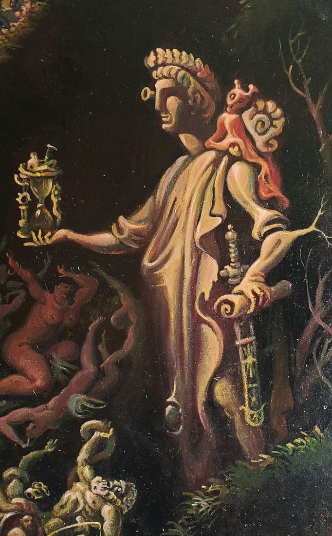 Oil painting Rebirth from Chaos Daniil Litvinov - 2