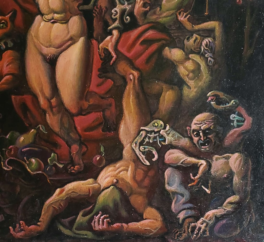 Oil painting Dance in Crimson Daniil Litvinov - 5