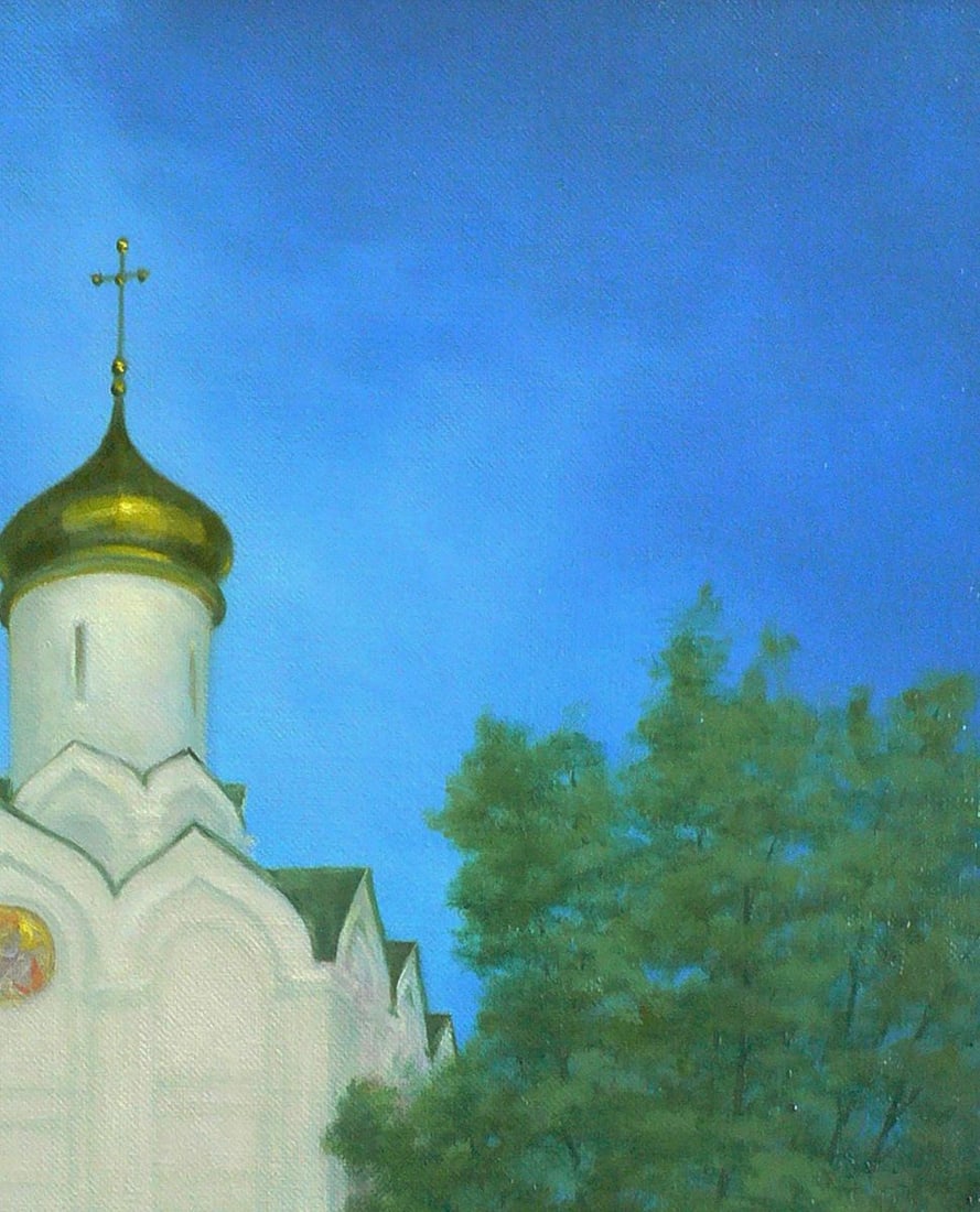 Oil painting Church of St. Nicholas Vasily Korkishko - 5