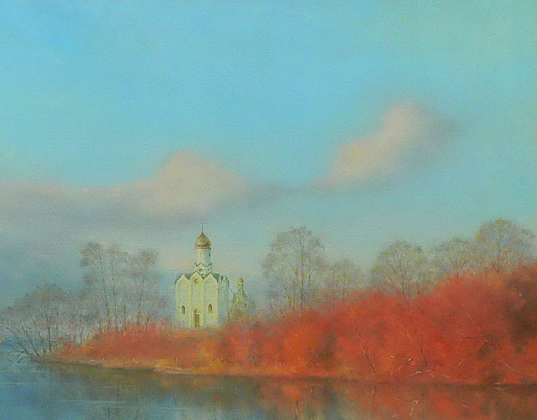 Oil painting Church of St. Nicholas Vasily Korkishko - 5