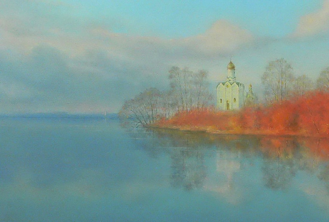 Oil painting Church of St. Nicholas Vasily Korkishko - 6