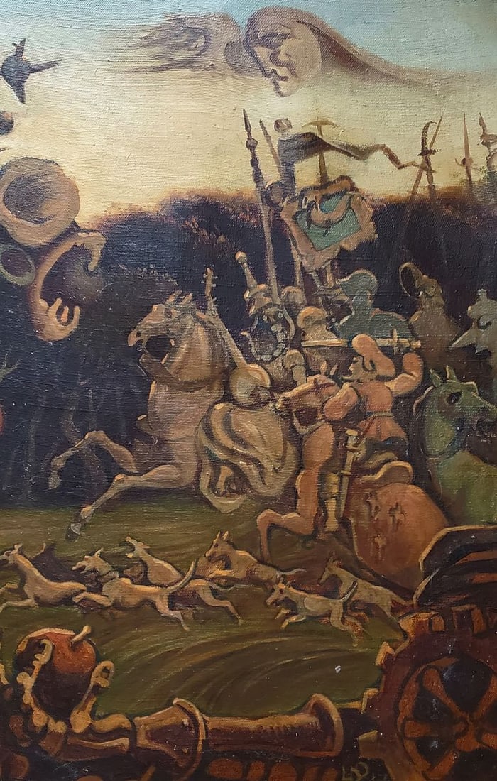 Oil painting An Evening of Recklessness Daniil Litvinov - 4