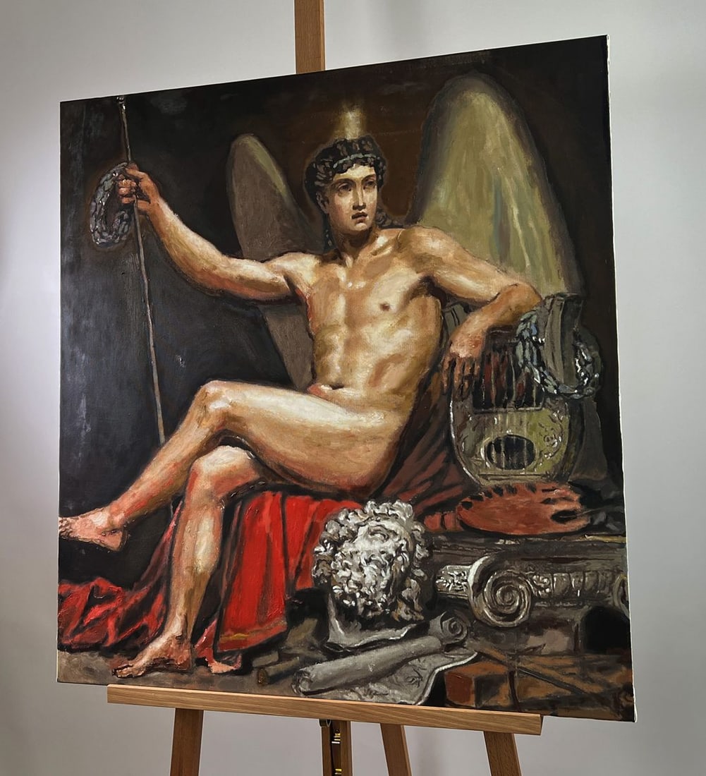 Oil painting A silent portrait of art and soul Oleksandr Gukalov - 2