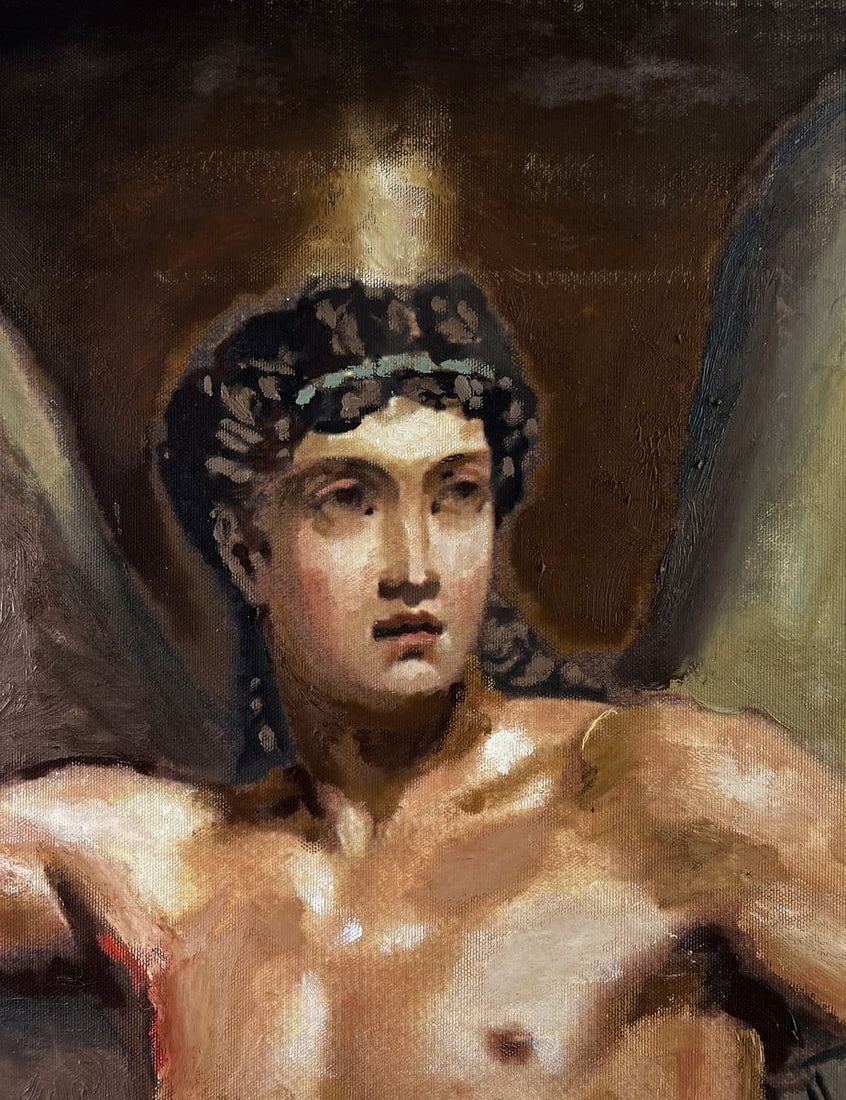 Oil painting A silent portrait of art and soul Oleksandr Gukalov - 4