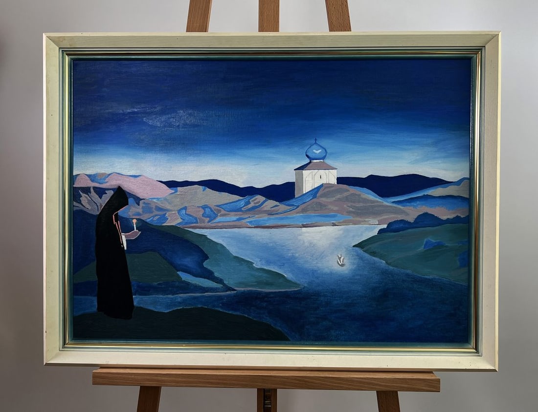 Acrylic painting The radiance that Illuminates heart Oleksandr Gukalov: Title: Acrylic painting The radiance that Illuminates heart Oleksandr Gukalov Description: No. AAA5546The Acrylic painting on Canvas on Cardboard titled “The radiance that Illuminates heart” i