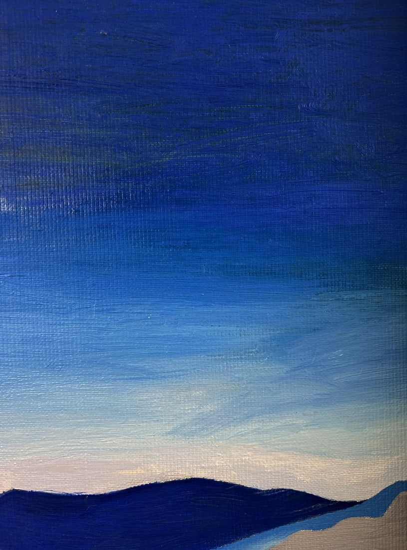 Acrylic painting The radiance that Illuminates heart Oleksandr Gukalov - 4