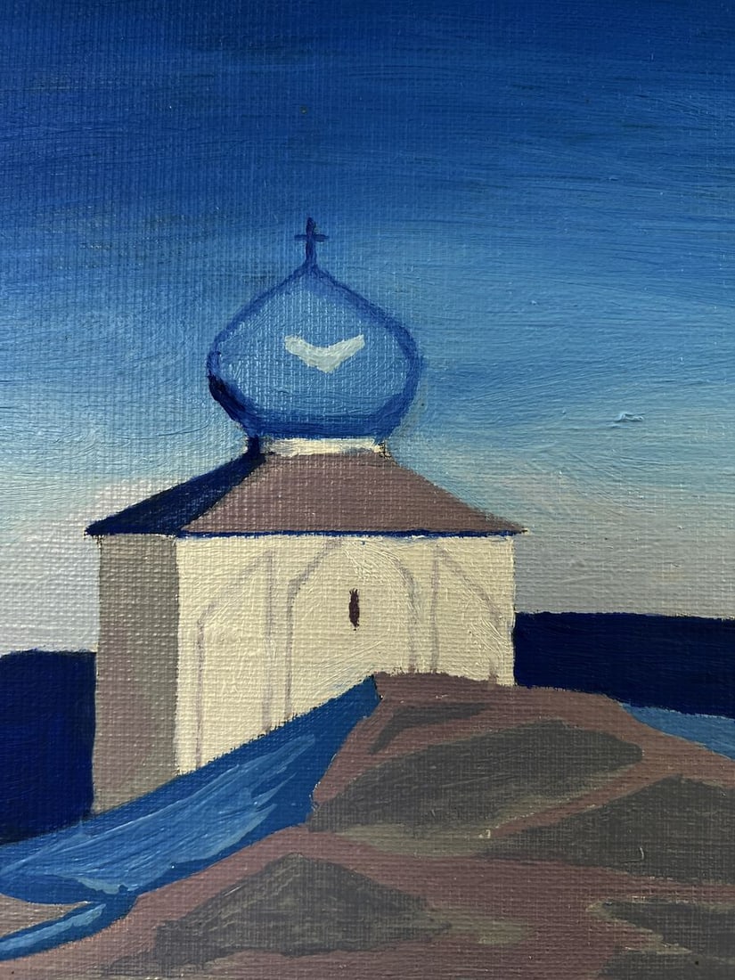 Acrylic painting The radiance that Illuminates heart Oleksandr Gukalov - 7