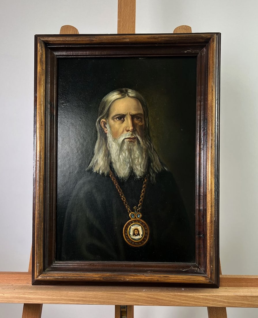 Oil painting The Wisdom of the Priest Oleksandr Gukalov (1 of 9)