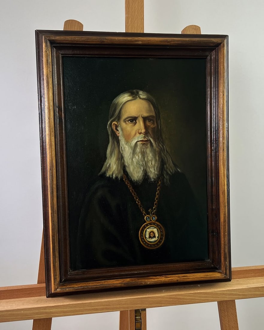 Oil painting The Wisdom of the Priest Oleksandr Gukalov - 2
