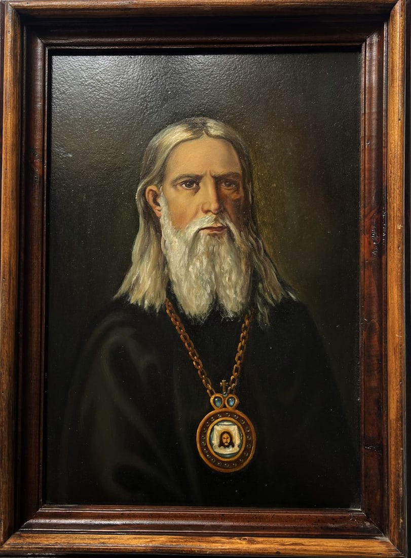 Oil painting The Wisdom of the Priest Oleksandr Gukalov - 3