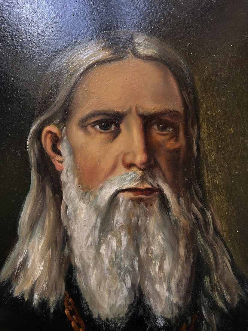 Oil painting The Wisdom of the Priest Oleksandr Gukalov - 4