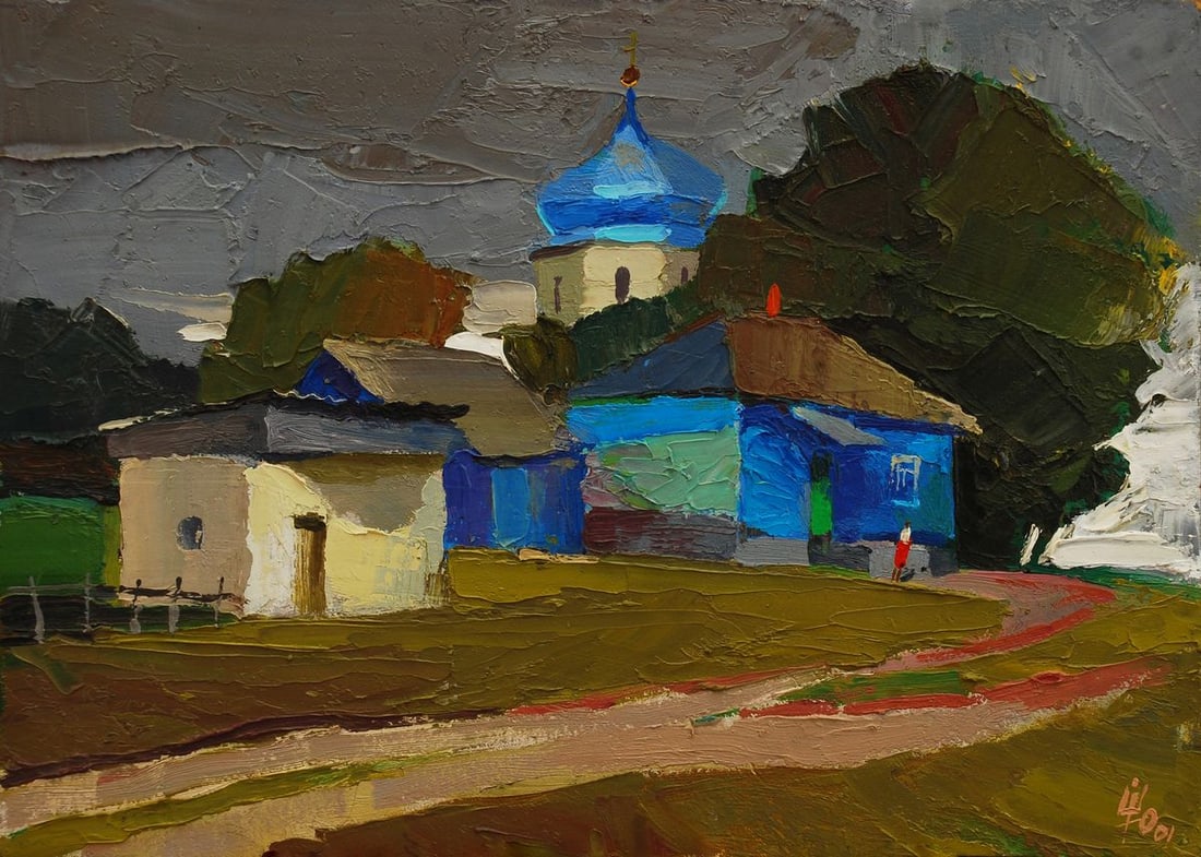 Oil painting Gloomy sky shrouded in gray silence Egor Shvachunov: Title: Oil painting Gloomy sky shrouded in gray silence Egor Shvachunov Description: No. Svash 98*** ABOUT THIS PAINTING *** * TITLE: "Gloomy sky shrouded in gray silence" * ARTISTS: Egor Shvachunov *