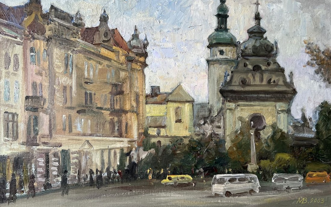 Oil painting Near the Bernardine church V. Mishurovsky (1 of 10)