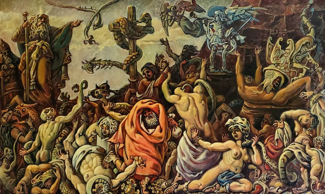 Oil painting The Copper Serpent Daniil Litvinov: Title: Oil painting The Copper Serpent Daniil Litvinov Description: No. Litv 1194*** ABOUT THIS PAINTING *** * TITLE: "The Copper Serpent" * ARTISTS: Daniil Litvinov * SIZE: 147x87 cm/'57.87x34.25 inc