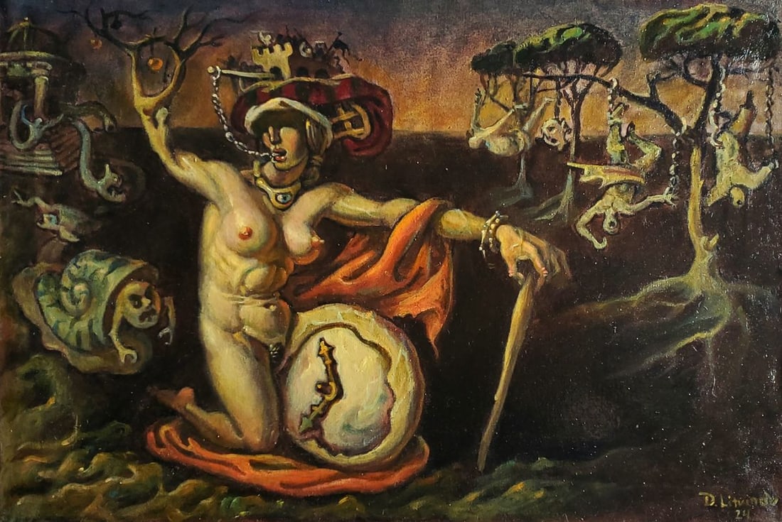 Oil painting Time of Vice Daniil Litvinov (1 of 7)