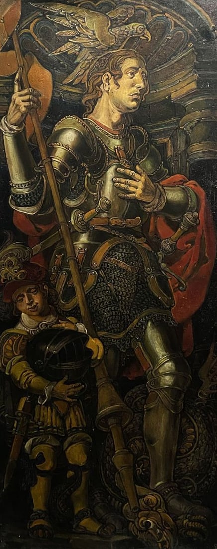 Oil painting Infantryman Litvinov Oleg Arkad'yevich (1 of 8)