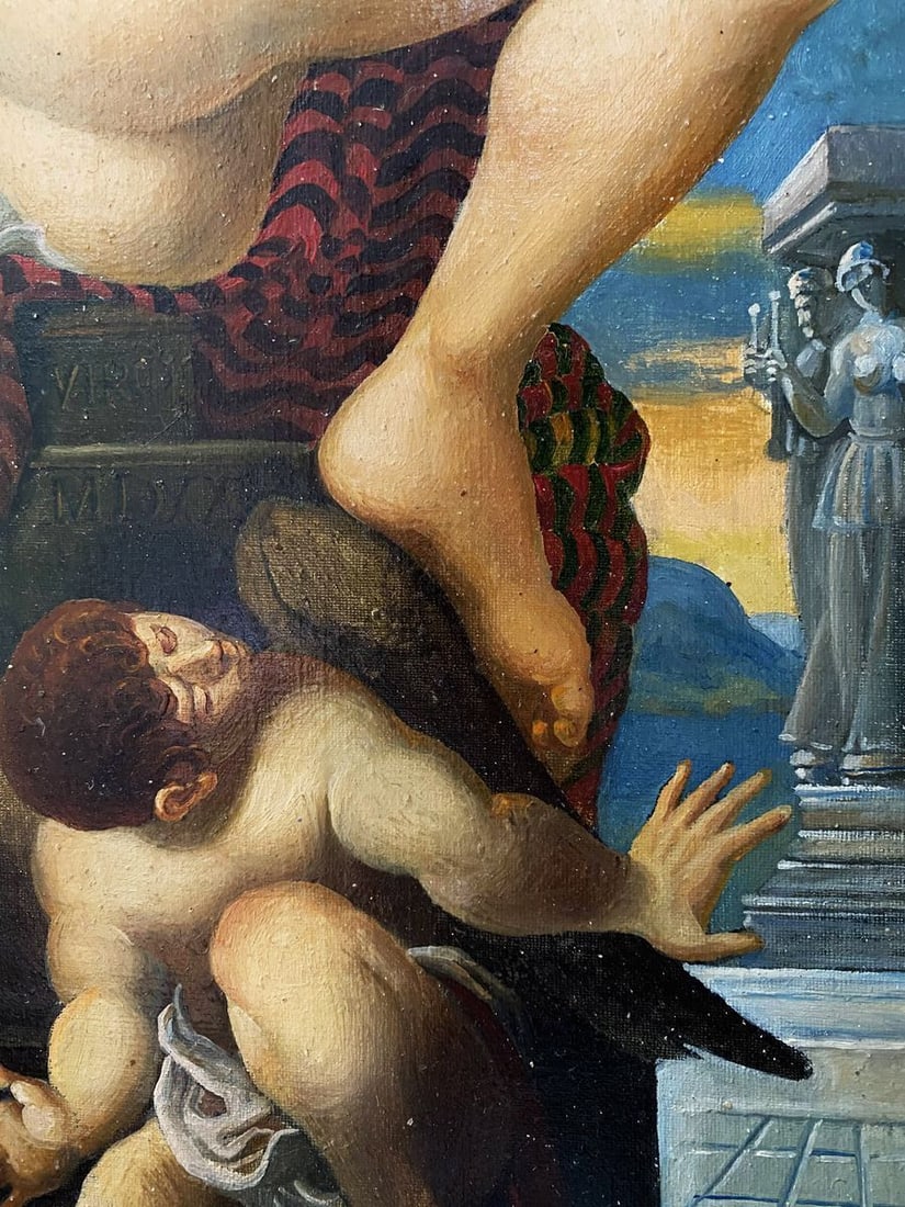 Oil painting Figure girl with a snake Litvinov Oleg Arkad'yevich - 3