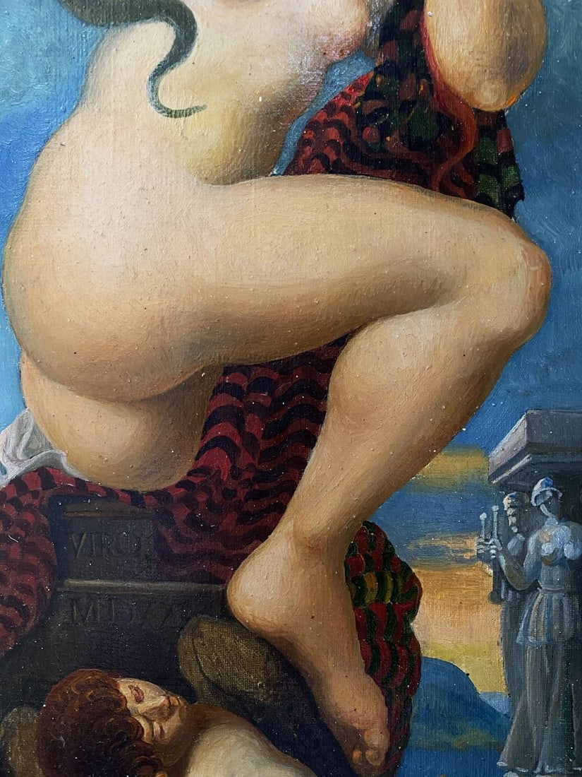 Oil painting Figure girl with a snake Litvinov Oleg Arkad'yevich - 7