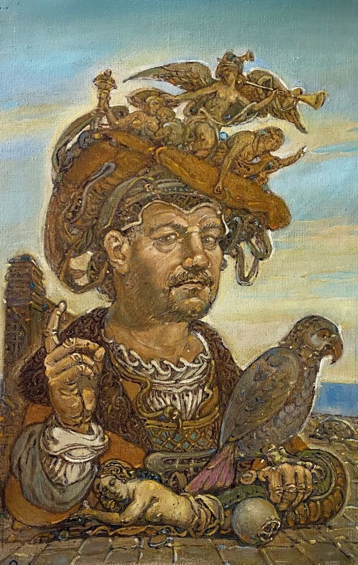 Oil painting Artist and time Litvinov Oleg Arkad'yevich (1 of 11)