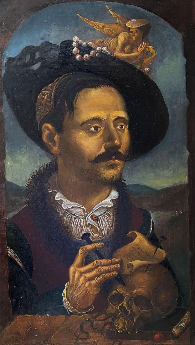 Oil painting Portrait brother Litvinov Oleg Arkad'yevich (1 of 9)