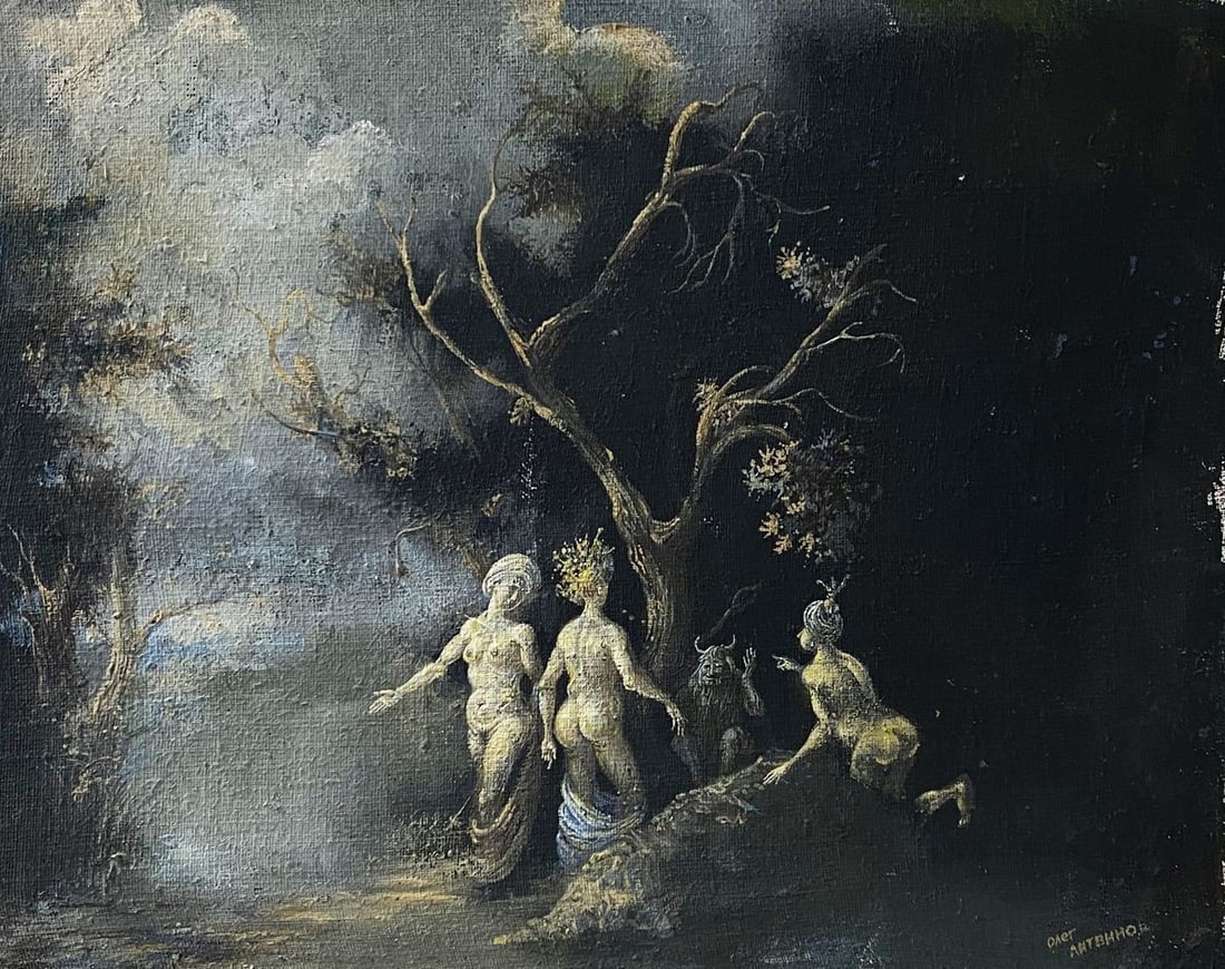 Oil painting Pan and Nimoy Litvinov Oleg Arkad'yevich (1 of 9)