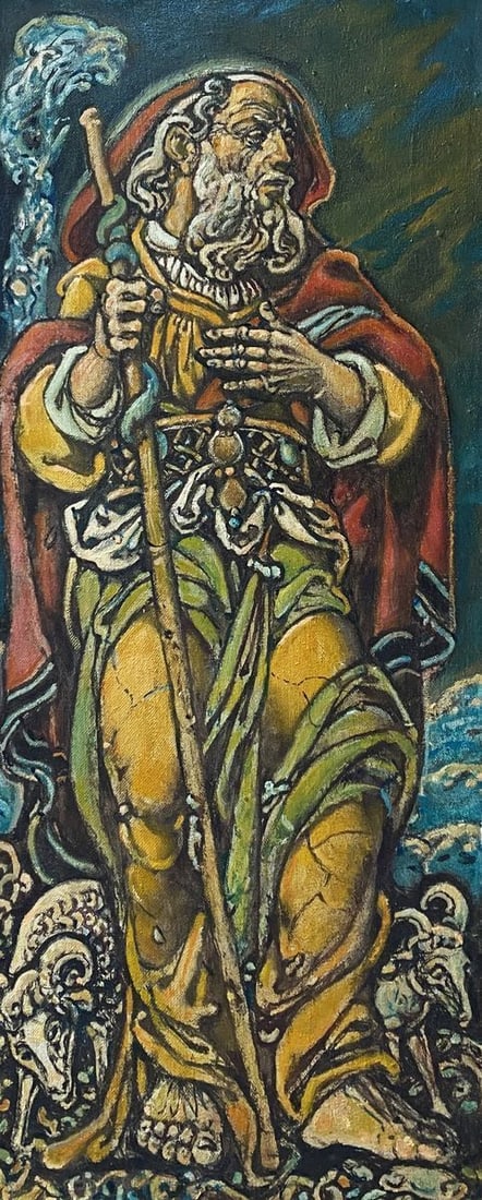 Oil painting Sacrifice of Abraham Litvinov Oleg Arkad'yevich (1 of 11)