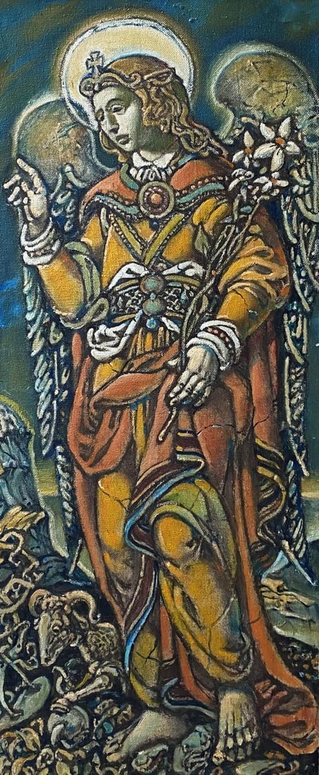 Oil painting Sacrifice of Abraham Litvinov Oleg Arkad'yevich (1 of 10)