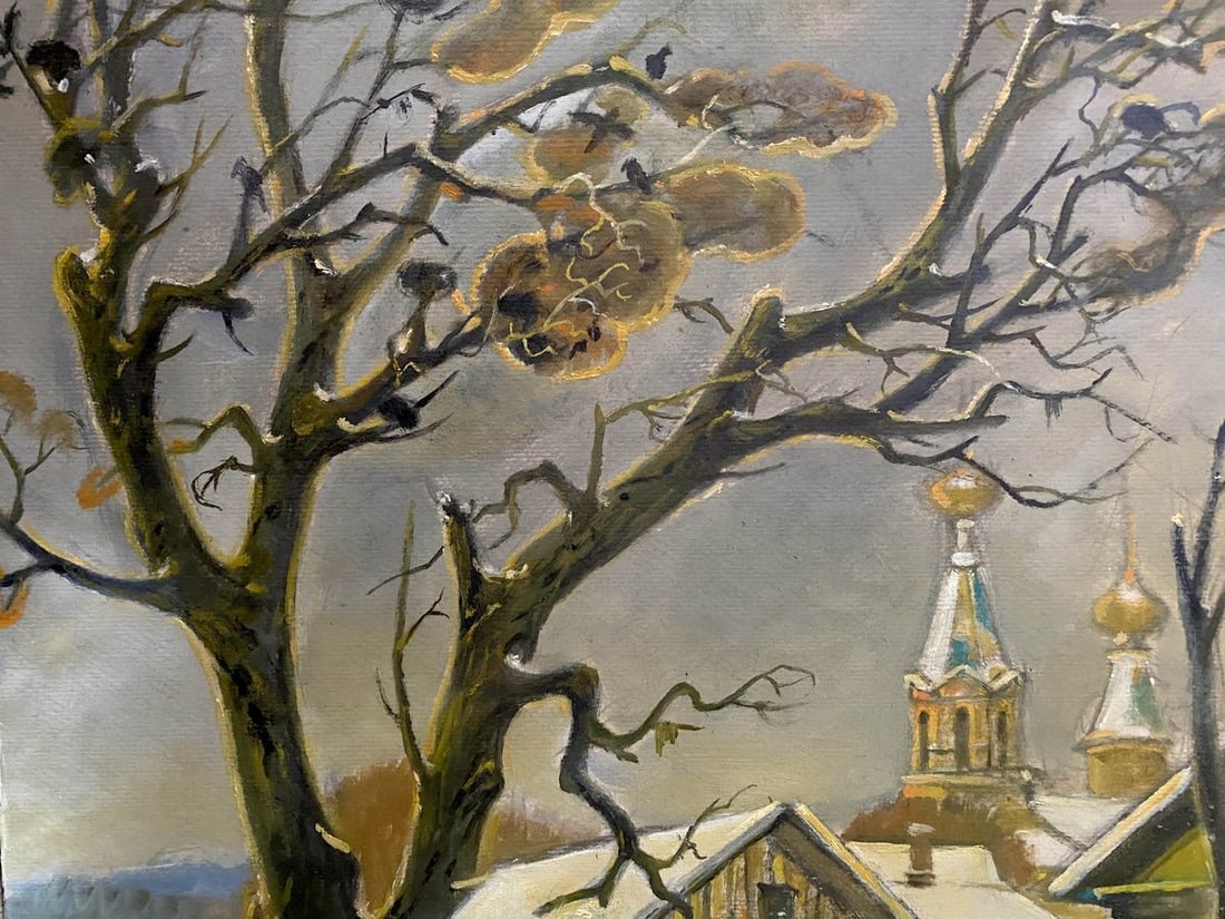 Oil painting To spring Litvinov Oleg Arkad'yevich - 6