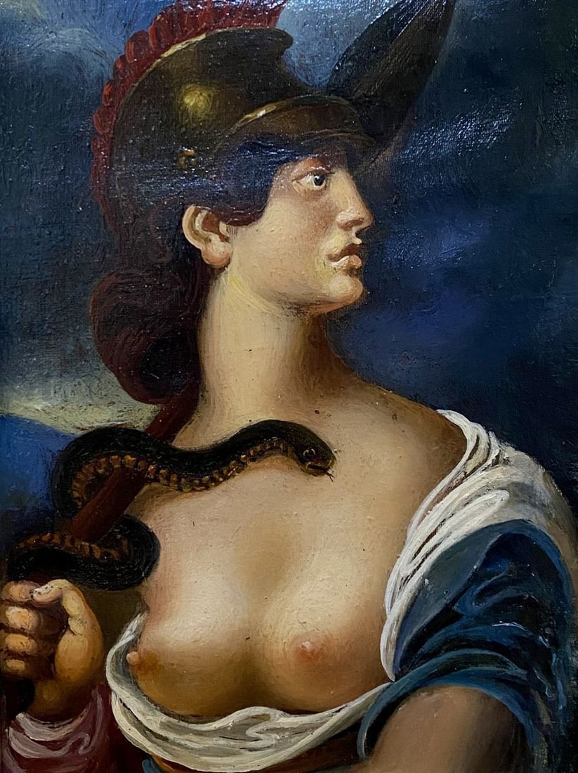 Oil painting Amazon Litvinov Oleg Arkad'yevich: Title: Oil painting Amazon Litvinov Oleg Arkad'yevich Description: No. Litv 469 *** ABOUT THIS PAINTING *** * TITLE: "Amazon" * ARTISTS: Litvinov Oleg Arkad'yevich * SIZE: 19.5x14.5 cm/'7.67x5.70 inch