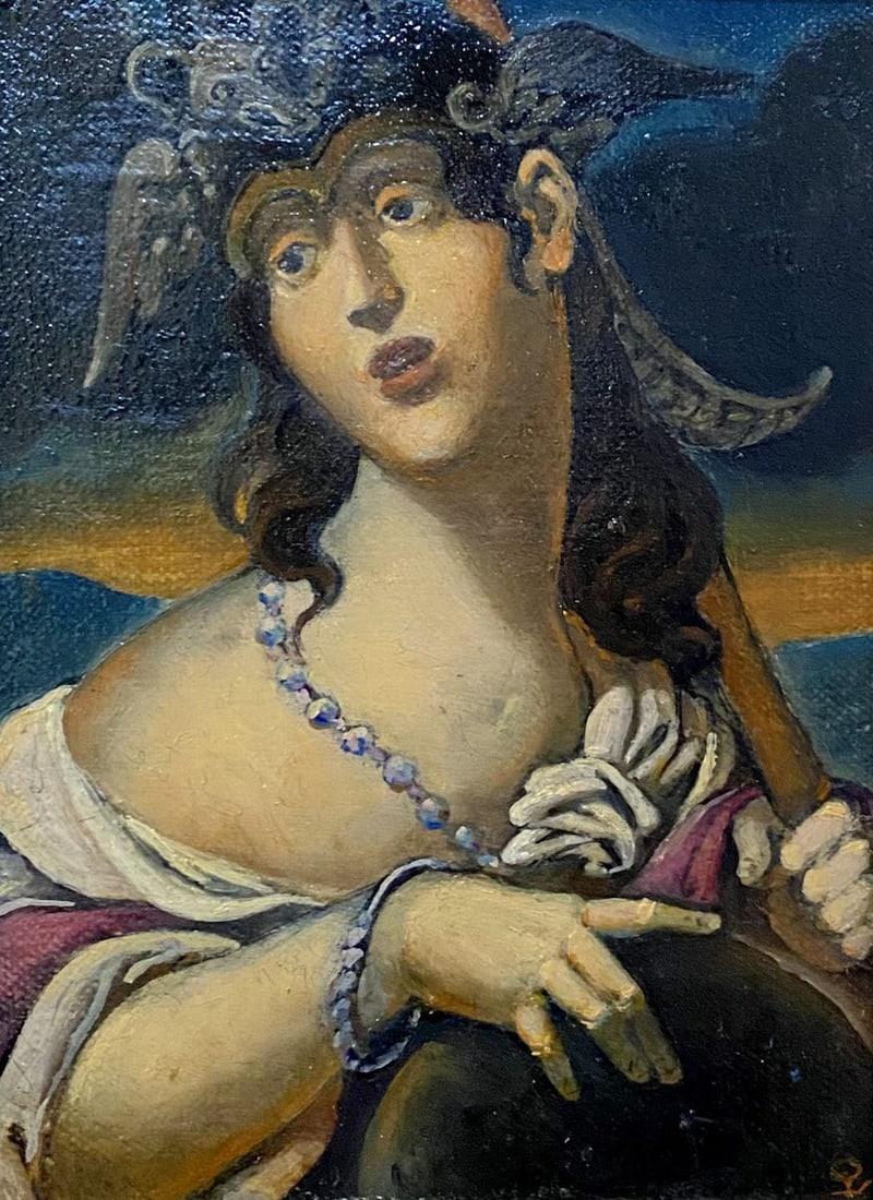 Oil painting Amazon Litvinov Oleg Arkad'yevich (1 of 7)