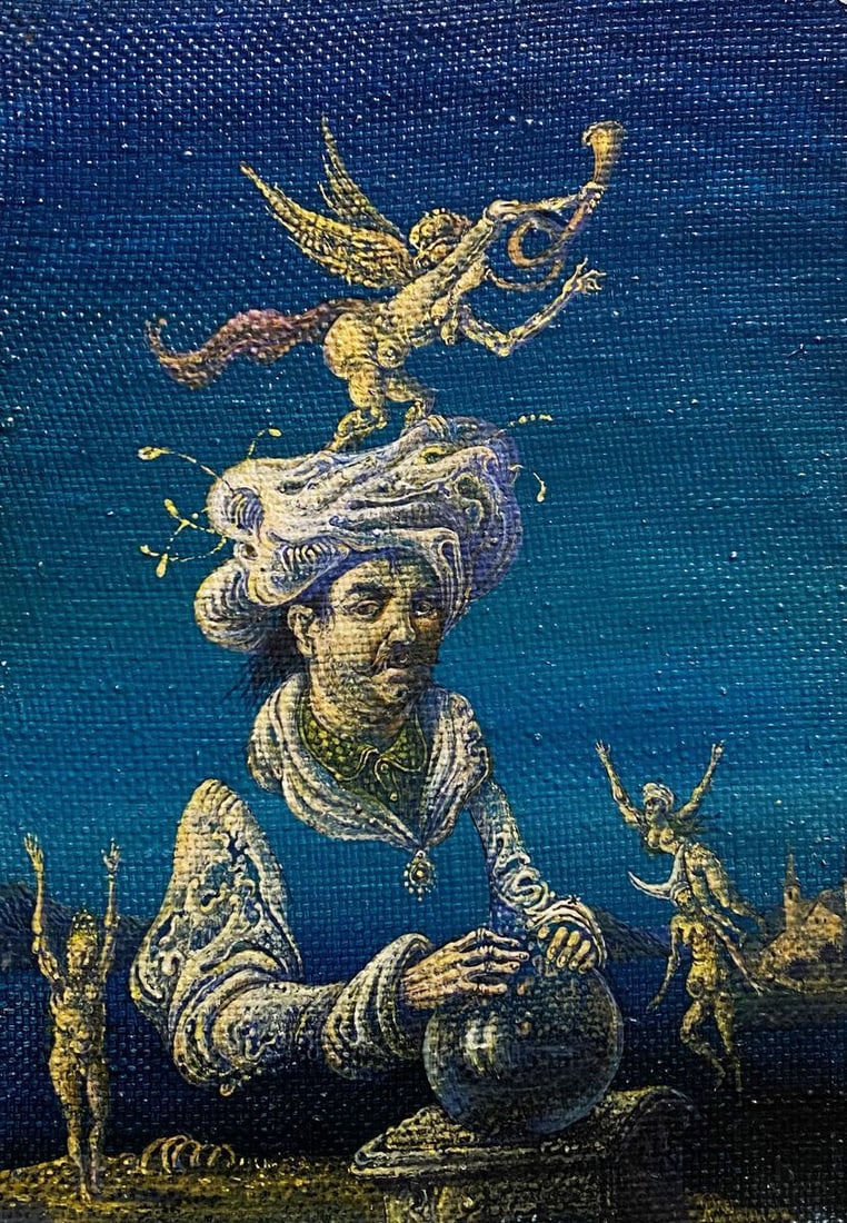 Oil painting Portrait of a wonderworker Litvinov Oleg Arkad'yevich: Title: Oil painting Portrait of a wonderworker Litvinov Oleg Arkad'yevich Description: No. Litv 487 *** ABOUT THIS PAINTING *** * TITLE: "Portrait of a wonderworker" * ARTISTS: Litvinov Oleg Arkad'yev