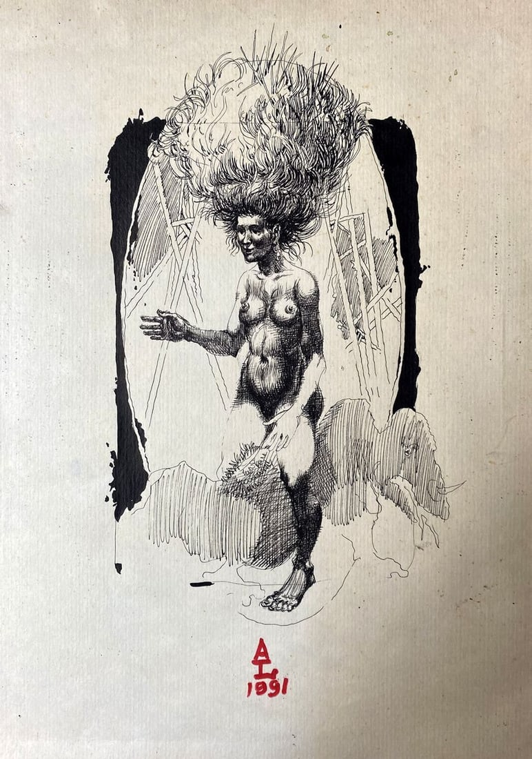 Oil painting Mood Alexander Arkadievich Litvinov (1 of 8)