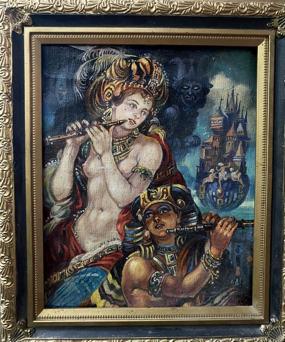 Oil painting Duet Alexander Arkadievich Litvinov (1 of 7)