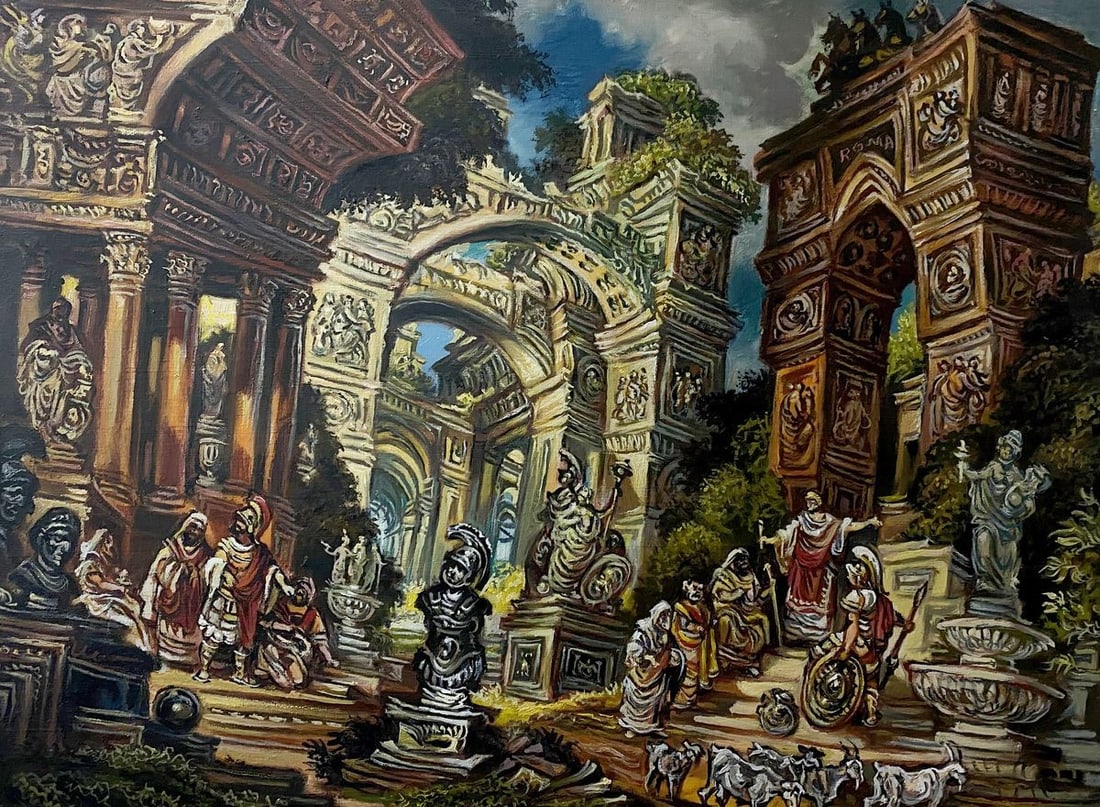 Oil painting In Rome Litvinov Oleg Arkad'yevich (1 of 11)