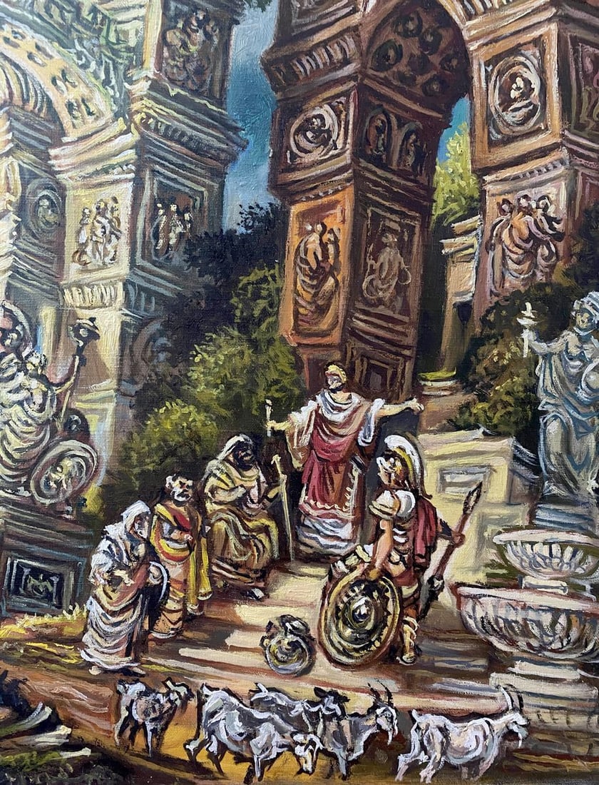 Oil painting In Rome Litvinov Oleg Arkad'yevich - 5
