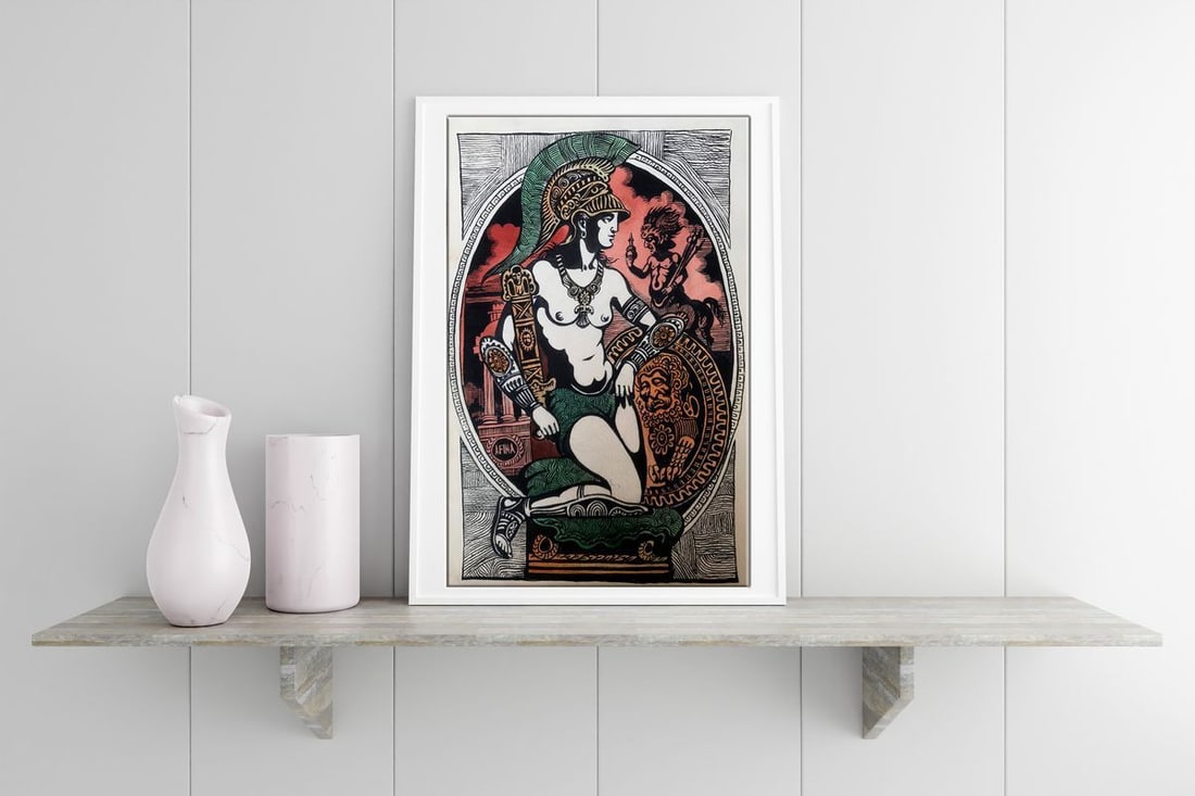 Colored pen painting Portrait of a legionnaire Alexander Arkadievich Litvinov - 3