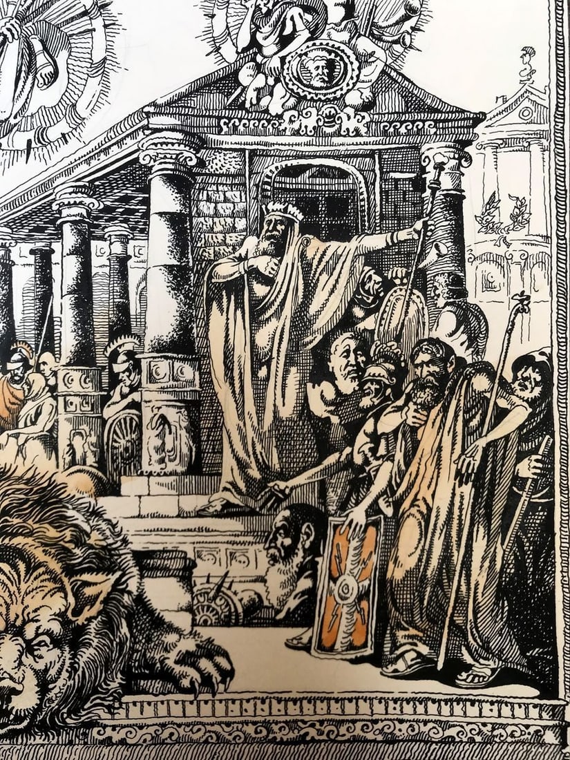 Pen painting Pantheon Alexander Arkadievich Litvinov - 11