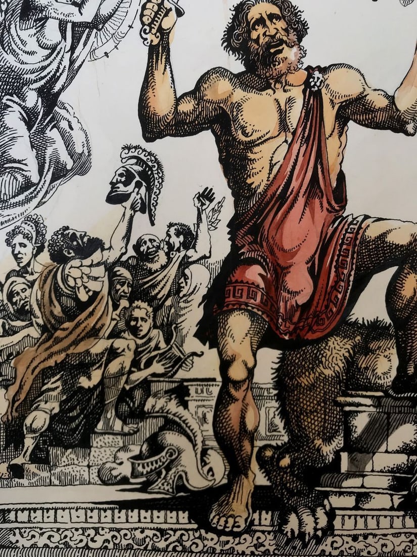 Pen painting Pantheon Alexander Arkadievich Litvinov - 5