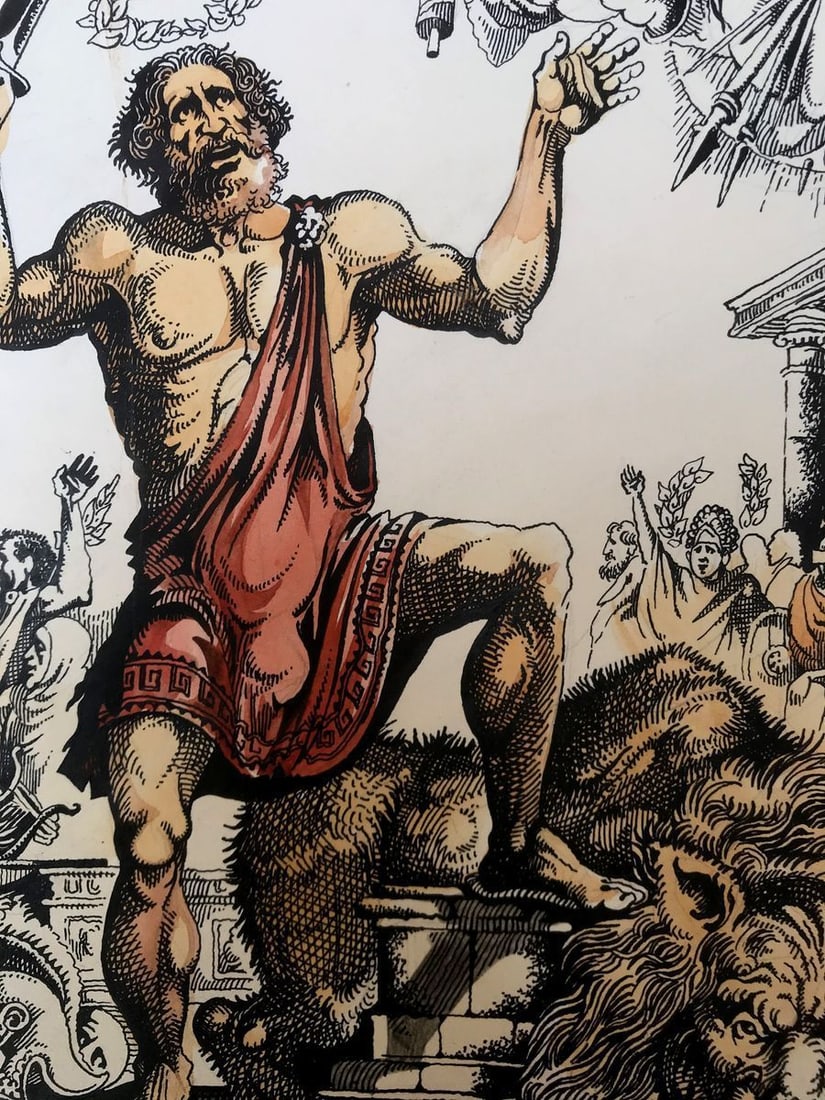 Pen painting Pantheon Alexander Arkadievich Litvinov - 6