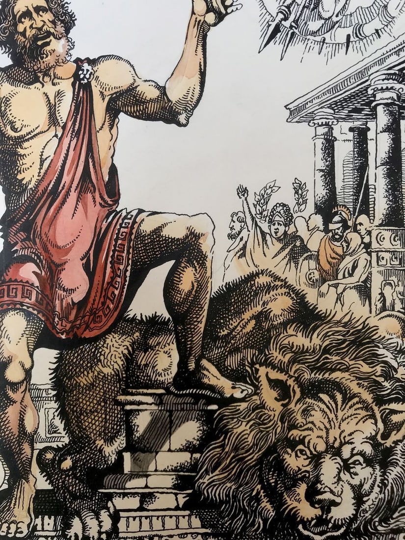 Pen painting Pantheon Alexander Arkadievich Litvinov - 7