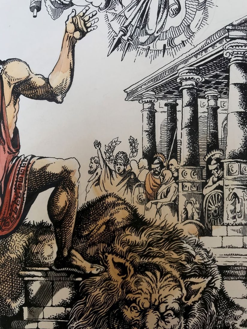 Pen painting Pantheon Alexander Arkadievich Litvinov - 8