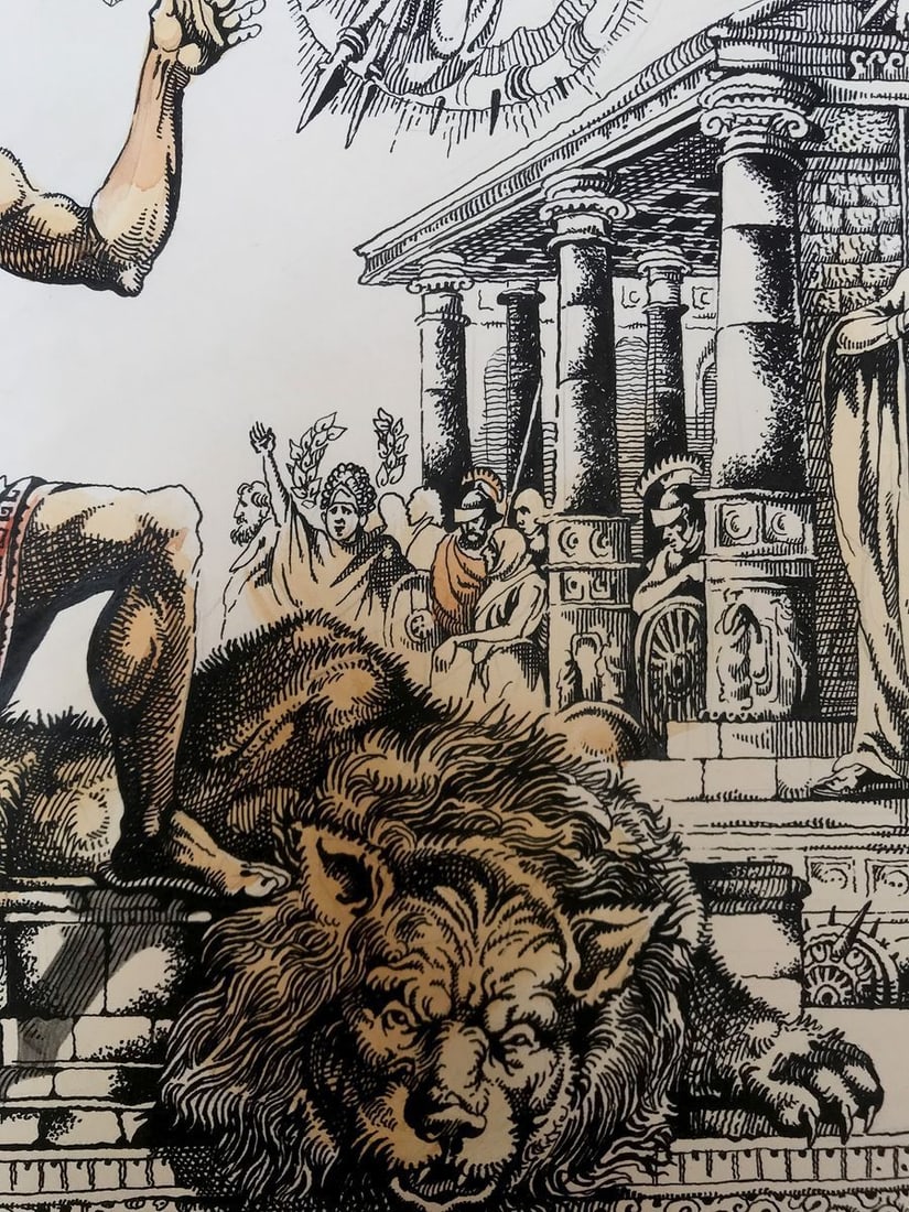 Pen painting Pantheon Alexander Arkadievich Litvinov - 9