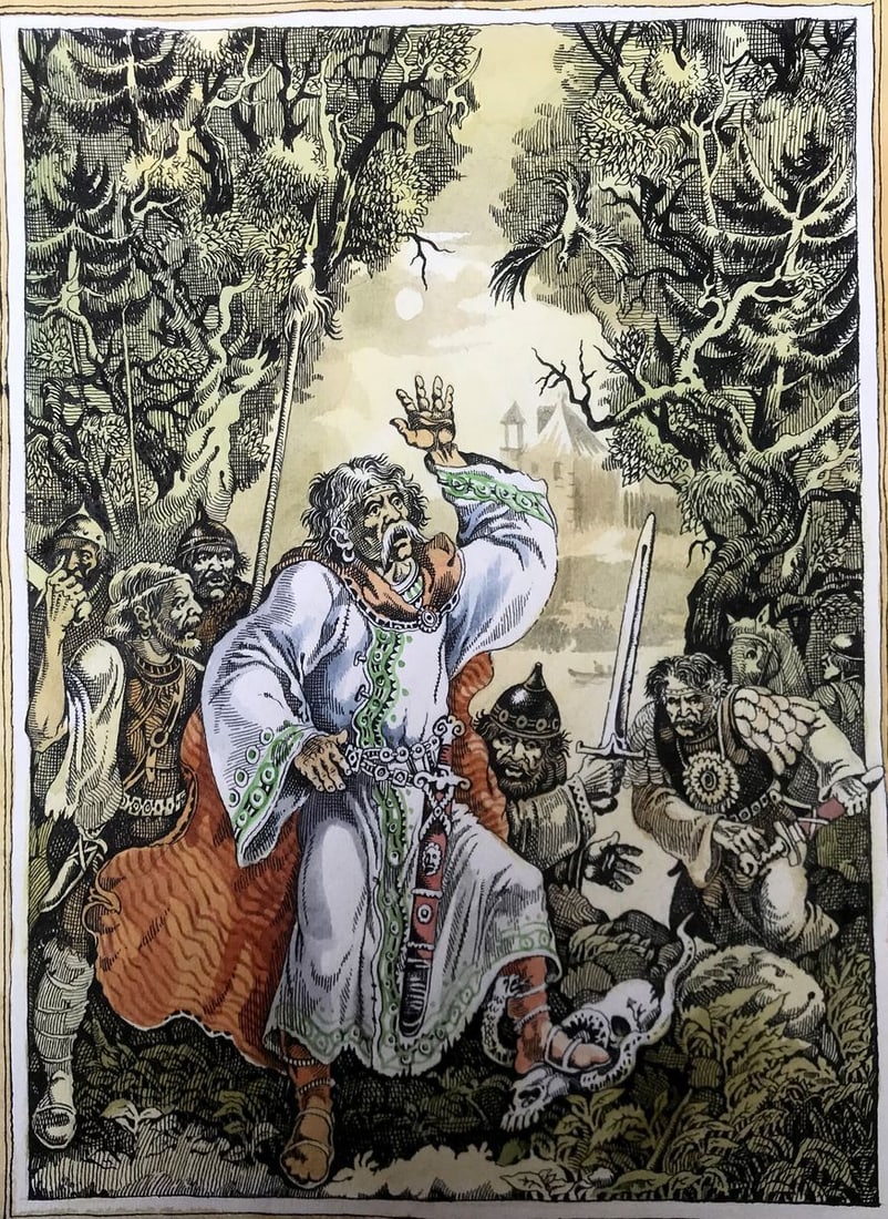 Watercolor painting Ultimate Ila Alexander Arkadievich Litvinov (1 of 12)