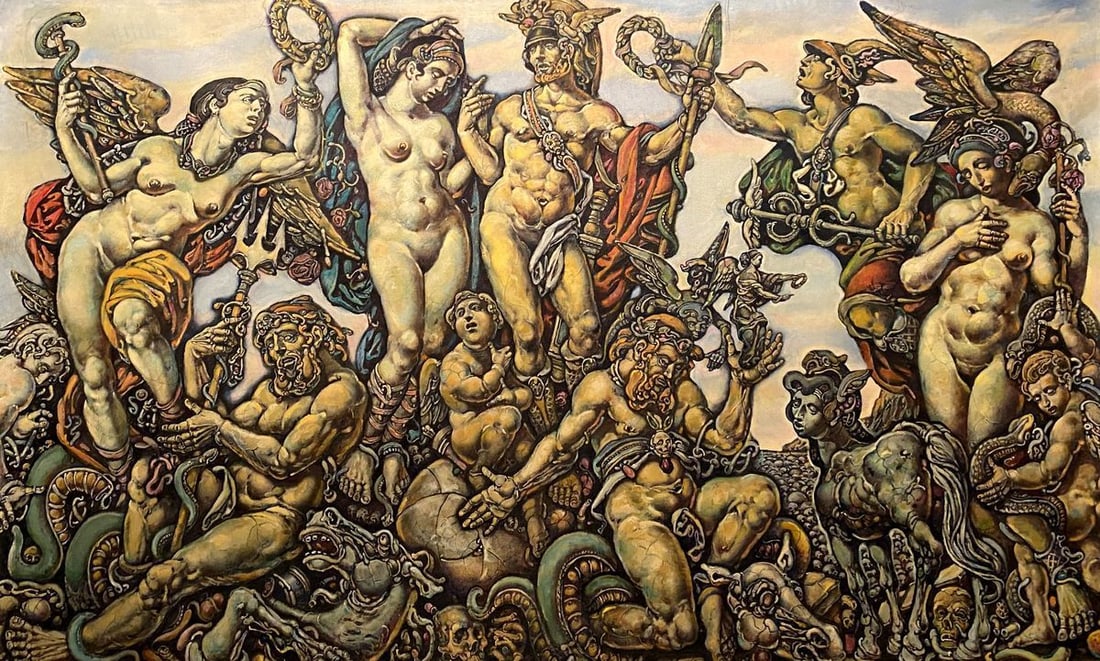 Oil painting Mars and Venus Litvinov Oleg Arkad'yevich (1 of 11)