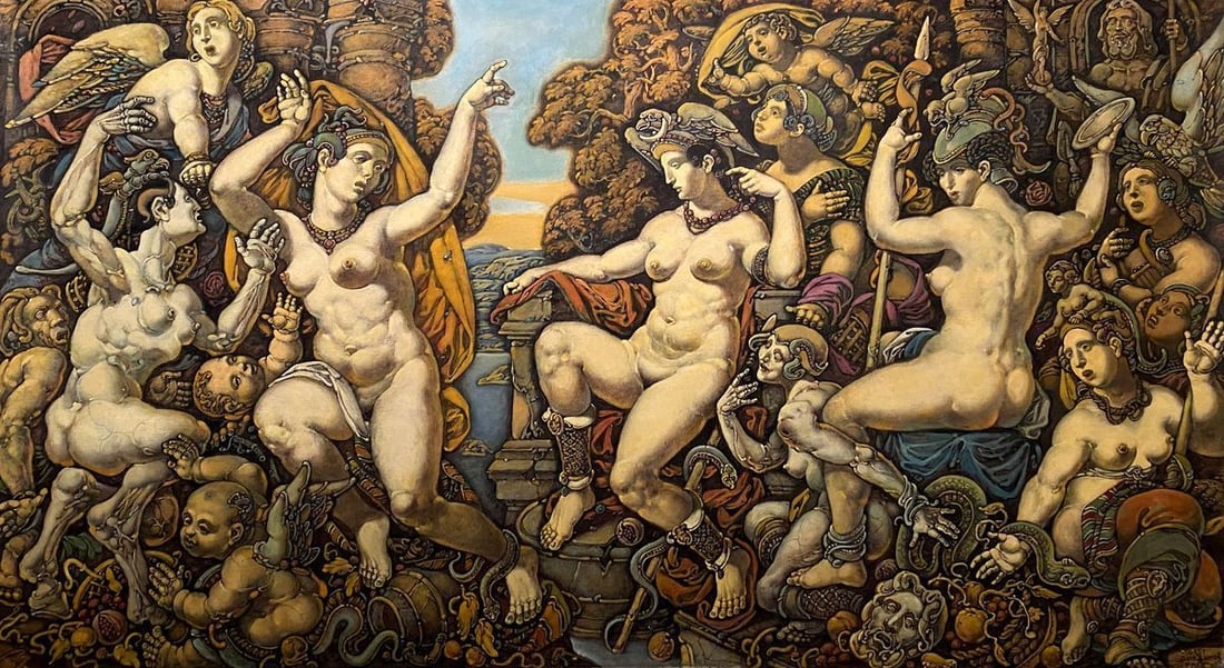 Oil painting Diana and Callisto Litvinov Oleg Arkad'yevich (1 of 14)