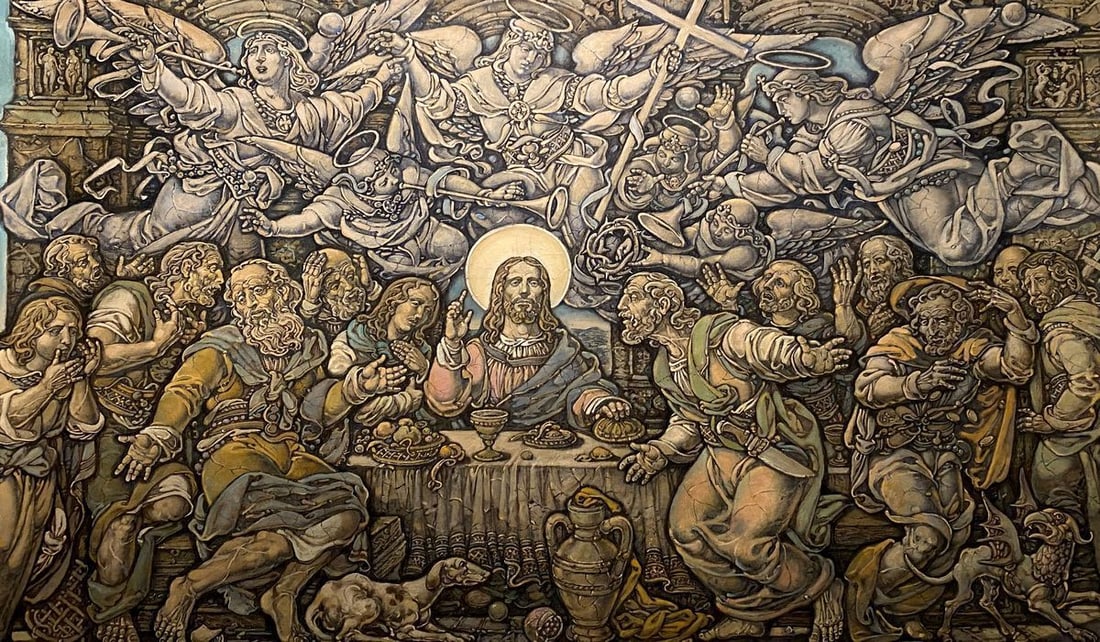 Oil painting The last supper Litvinov Oleg Arkad'yevich (1 of 14)