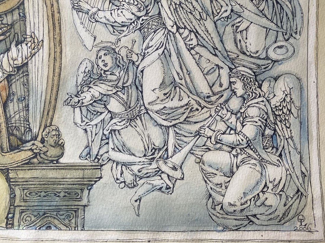 Watercolor ,mascara, painting Series of paintings "Bible" Litvinov Oleg Arkad'yevich - 2