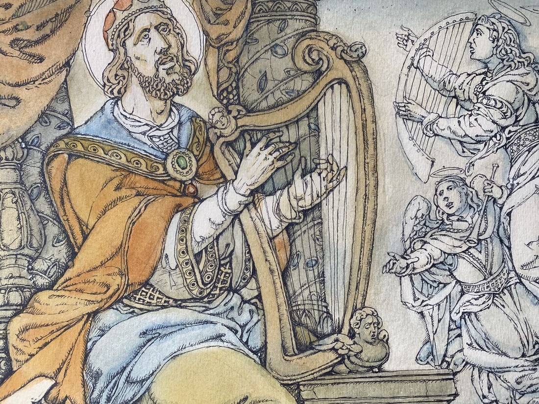 Watercolor ,mascara, painting Series of paintings "Bible" Litvinov Oleg Arkad'yevich - 4